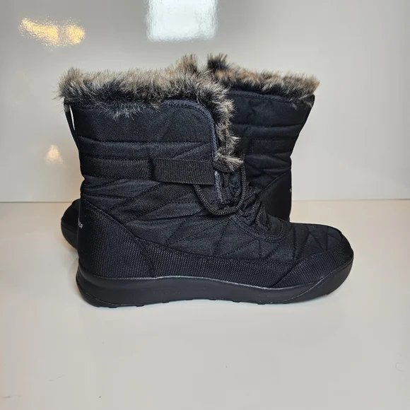 Columbia Women's Black Quilted Winter Boots Size 10.5 - Picture 7 of 11